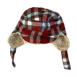 Plaid Baby Trapper Hat