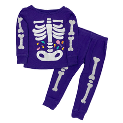 Purple Skeleton 18-24 months / Female / Halloween