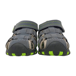 Green and Grey Sandal with Velcro, Size 7