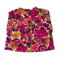 Floral Patterned Button Up Jacket