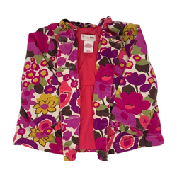 Floral Patterned Button Up Jacket