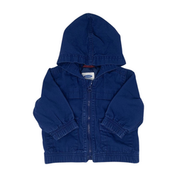 Navy Zip Up Jacket with Hood