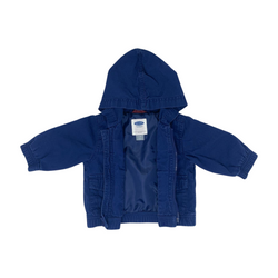 Navy Zip Up Jacket with Hood