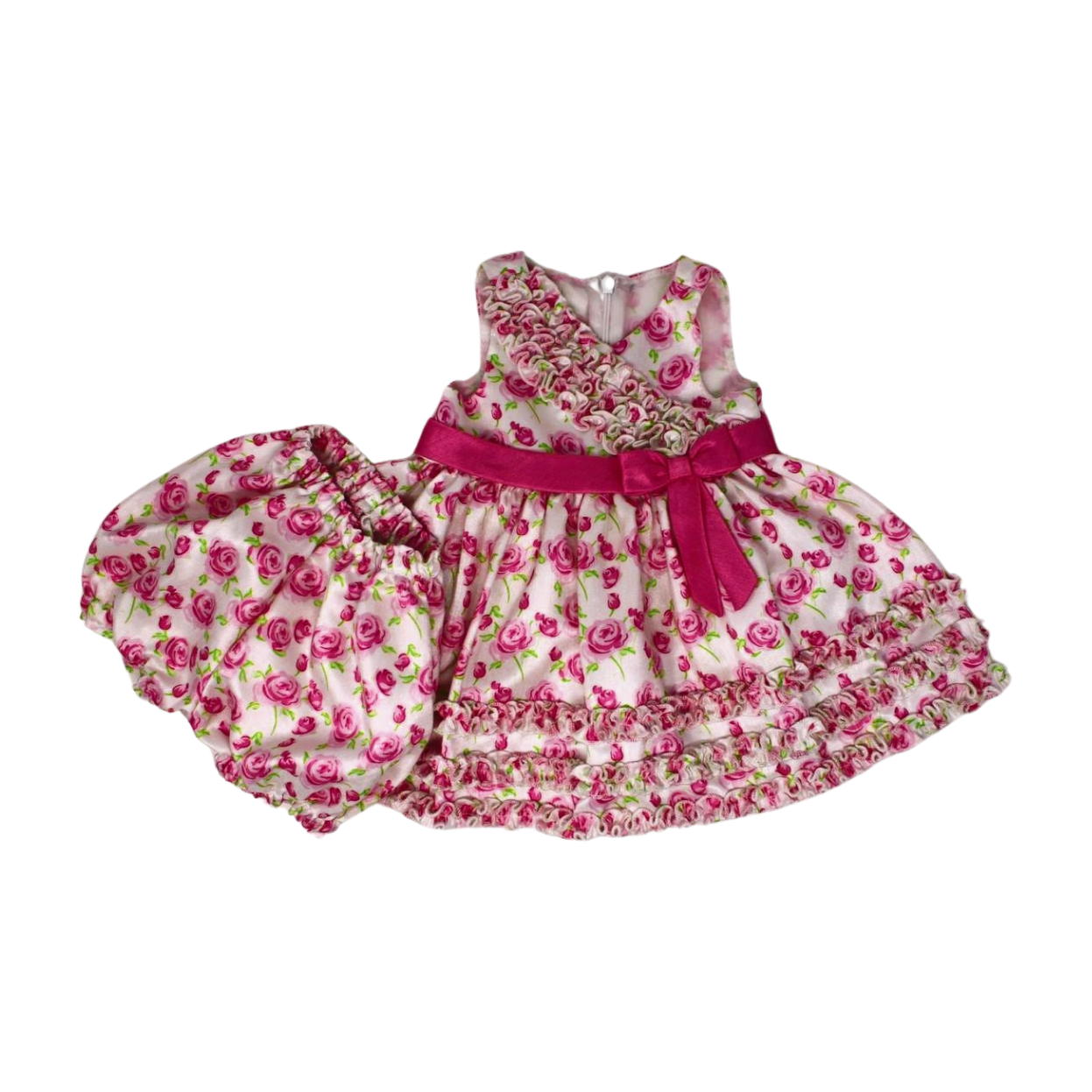 2-Piece Rose Dress | 3-6-months Formal Wear for Baby Girl