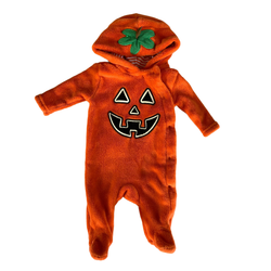 Fuzzy Pumpkin Suit 0-3 months / Unisex / Halloween