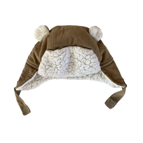 Brown Trapper Hat with Ears