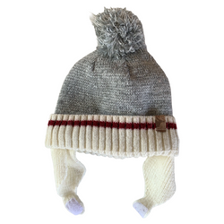 Grey Knit Winter Hat