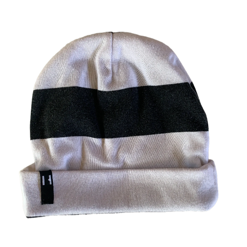 Black and White Stripe Beanie