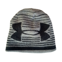 Grey with Black Stripe Beanie