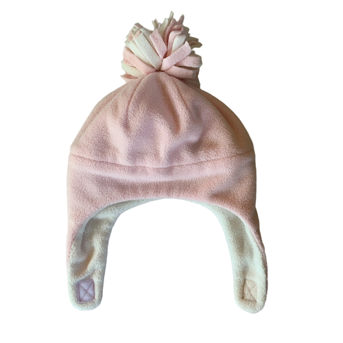 Pink Fleece Pom Pom Hat Small / Female / Everyday