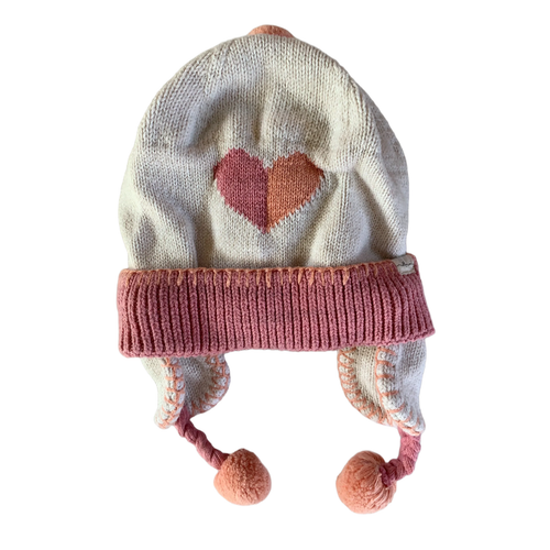 Pink Heart Knit Hat 18-24 months / Female / Everyday