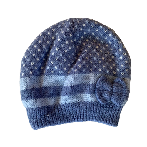 Two-Tone Blue Winter Hat Medium / Female / Everyday