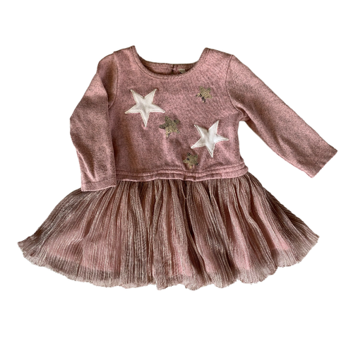 Mauve Star Shimmer Dress 6-12 months / Female / Formal