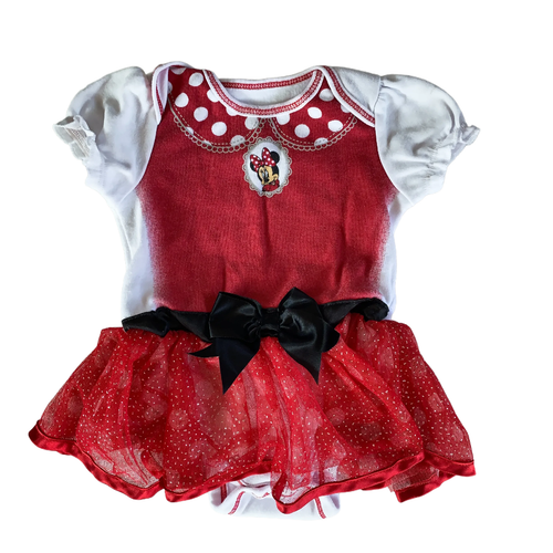 Red and White Onesie Dress 3-6 months / Female / Everyday