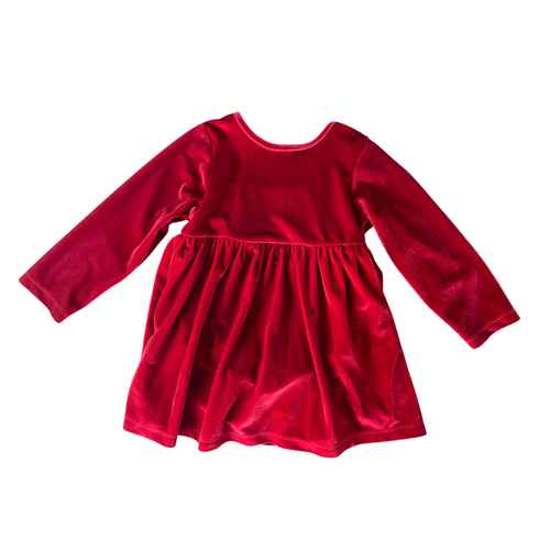 Red Velour Dress 18-24 months / Female / Formal