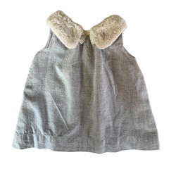 Fuzzy Collar Dress 3-6 months / Female / Everyday