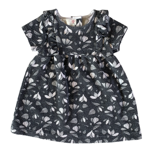 Grey Ruffled Dress 9-12 months / Female / Everyday