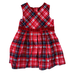 Plaid Corduroy Dress 2T / Female / Formal