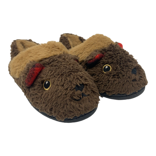 Brown Animal Slippers