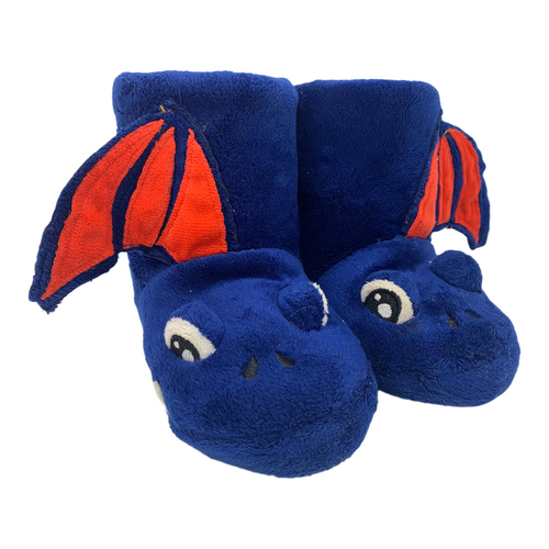 Blue Plush Animal Slipper