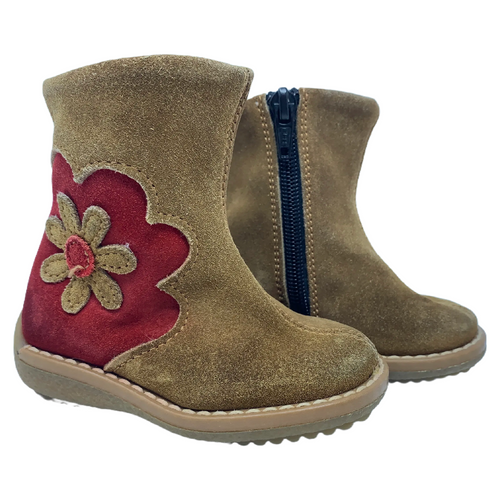 Red Flower Boot