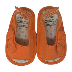 Orange Slip On Sandals