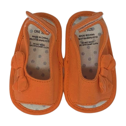 Orange Slip On Sandals