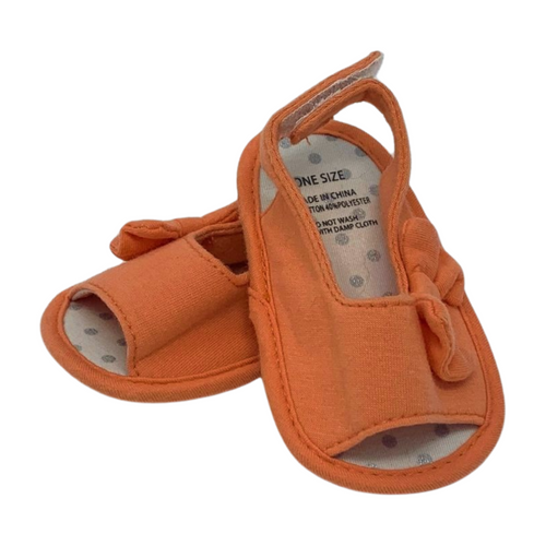 Orange Slip On Sandals