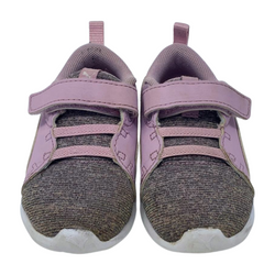 Glittery Purple Velcro Sneakers, Size 6