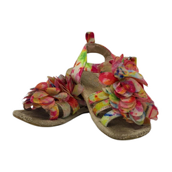 Flower Brown Sandals