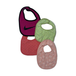 Pink and Green Bibs