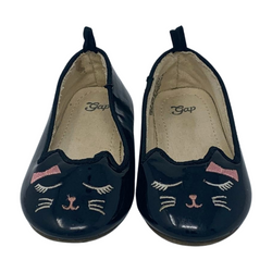 Black Kitty Slip On Shoes, Size 6