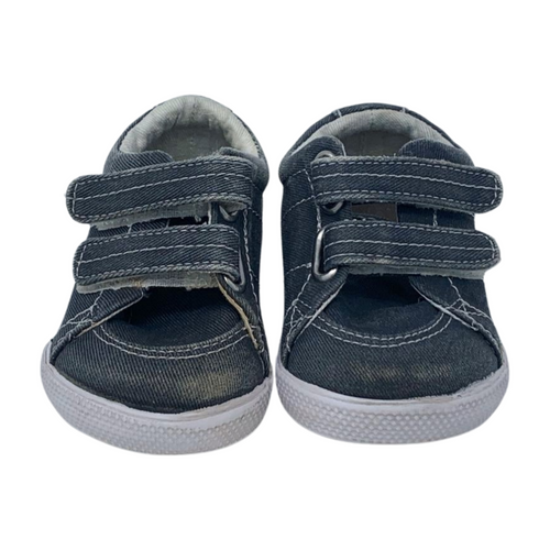 Grey Velcro Shoes, 0-3m