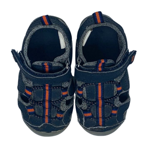 Navy Velcro Sandals