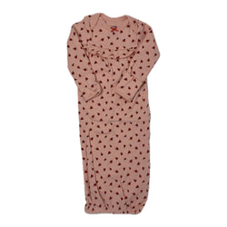 Pink Ladybug Sleeping Gown, NB