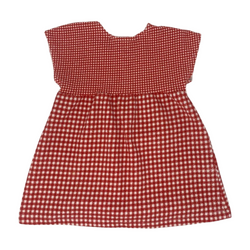 Red and White Dress