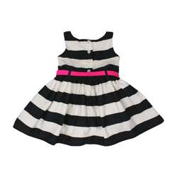 Black and White Striped Dress