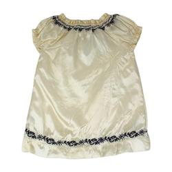 Creme and Navy Dress