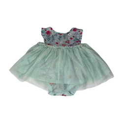 Cotton and Tulle Bodysuit Dress
