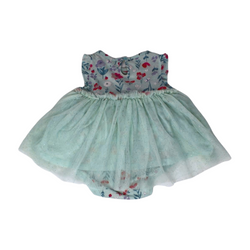 Cotton and Tulle Bodysuit Dress