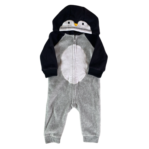 Penguin Costume in Grey and Black 9-12 months / Unisex / Halloween
