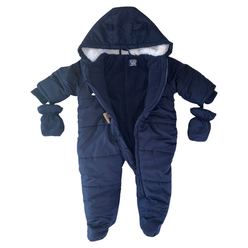 Warm and Cosy Navy Snowsuit 6-9 months / Male / Everyday