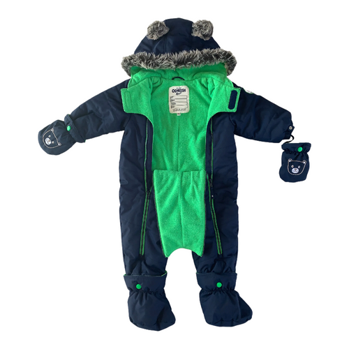 Navy and Green Snowsuit 12-18 months / Male / Everyday