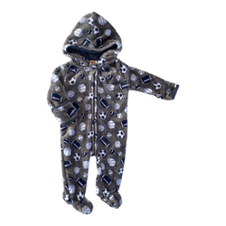 Fleece Sporty 1-Piece Bunting Suit 6-9 months / Male / Everyday