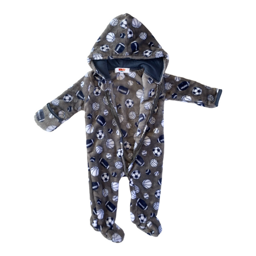 Fleece Sporty 1-Piece Bunting Suit 6-9 months / Male / Everyday