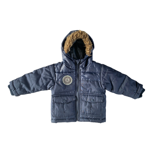 Trendy Navy Winter Coat 9-12 months / Male / Everyday