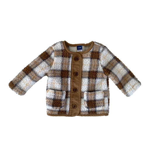 Fall Plaid Sherpa Jacket