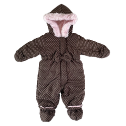 Cute Brown and Pink Bunting Suit 3-6 months / Female / Everyday