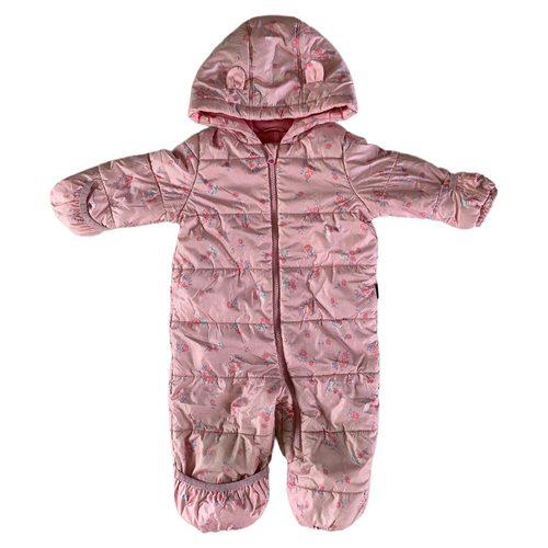 Pink Floral Winter Snowsuit 12-18 months / Female / Everyday