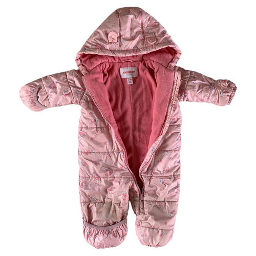 Pink Floral Winter Snowsuit 12-18 months / Female / Everyday